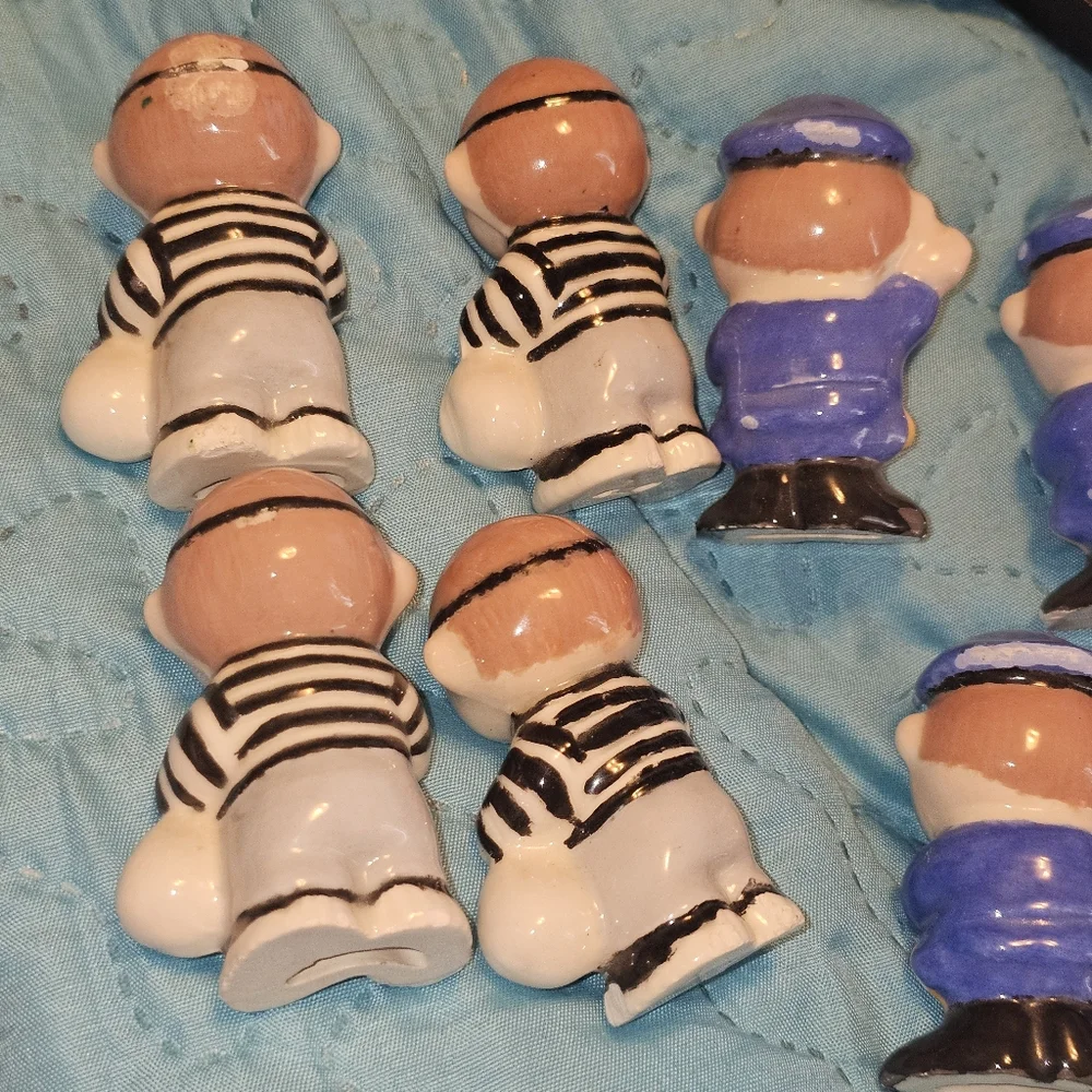 Vintage Duncan Ceramic Products Tic Tac Toe Game Cops and Robbers 1973 - Picture 10 of 15